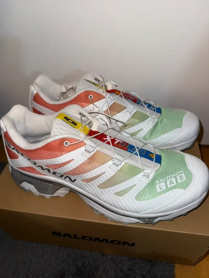 Salomon XT-4 OG Blanche / Verte / Corail - photo numéro 14