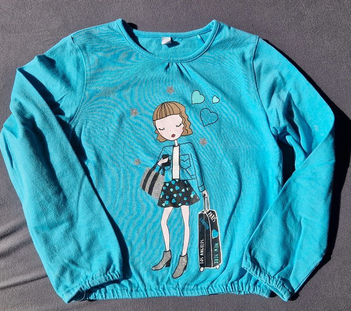 Lot de 4 tshirts manches longues taille 116cm 6 ans - photo numéro 2
