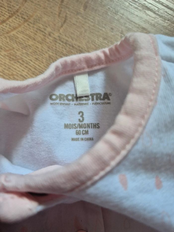 👶 Pyjama Orchestra neuf 3 mois coton (60 cm) - photo numéro 3