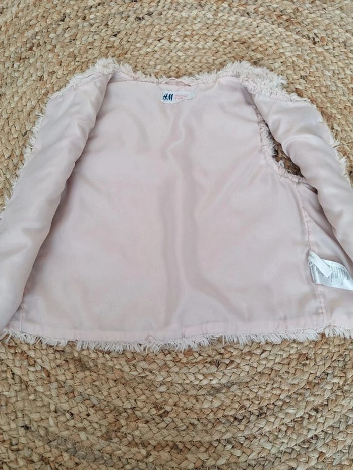 Boléro rose poudré H&M 6-7 ans 122 cm - photo numéro 2