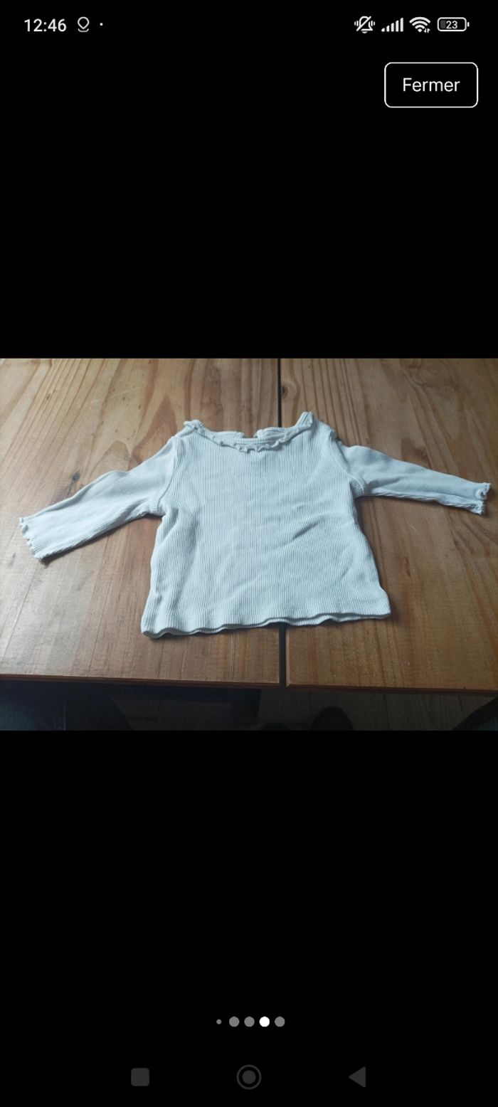 Lot de tes shirt bébé fille est 1 combi short - photo numéro 4