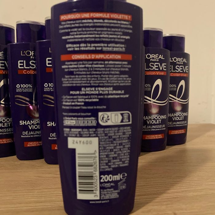 Lot de sept shampooing violet des fournisseurs - photo numéro 3