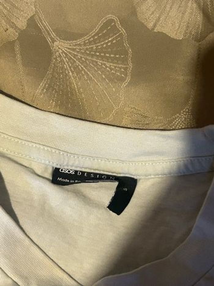 👕 T-shirt oversize beige – ASOS DESIGN – Taille S - photo numéro 5