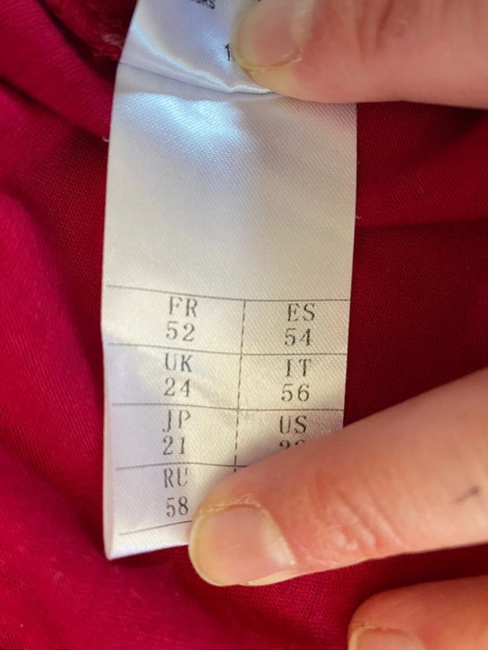 Jupe rouge taille 52 - photo numéro 4