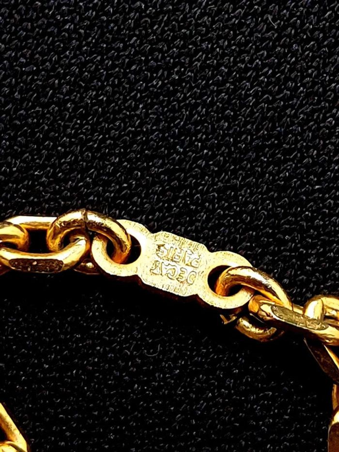 Magnifique porte clé Decat Paris en plaqué or vintage - photo numéro 2