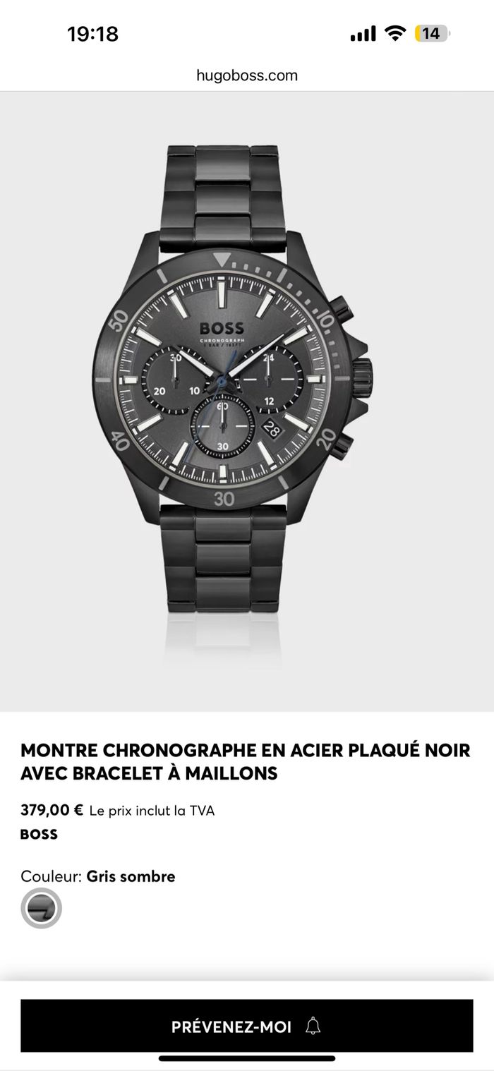 Montre Hugo Boss Chronographe – Neuve, avec boîte - photo numéro 8