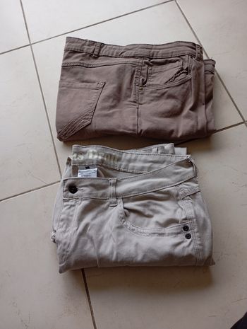 Lot de 2 pantacourts femme taille 46