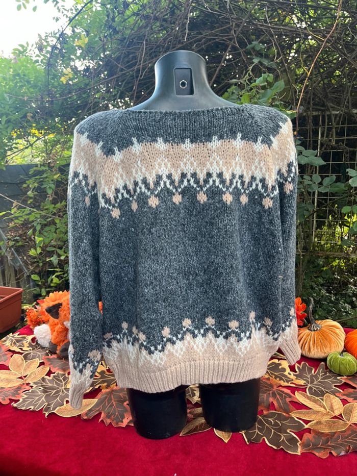 Pull d’hiver chaud et cosy à motifs nordiques XXL - photo numéro 3