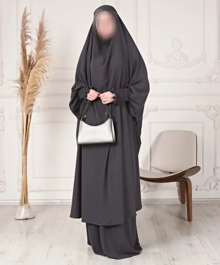 Jilbab gris 2 pièces neuve - photo numéro 6