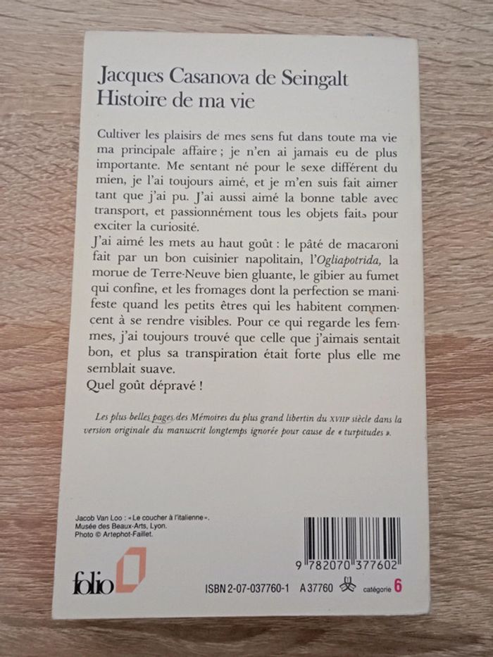Casanova 📚 Histoire de ma vie - photo numéro 2