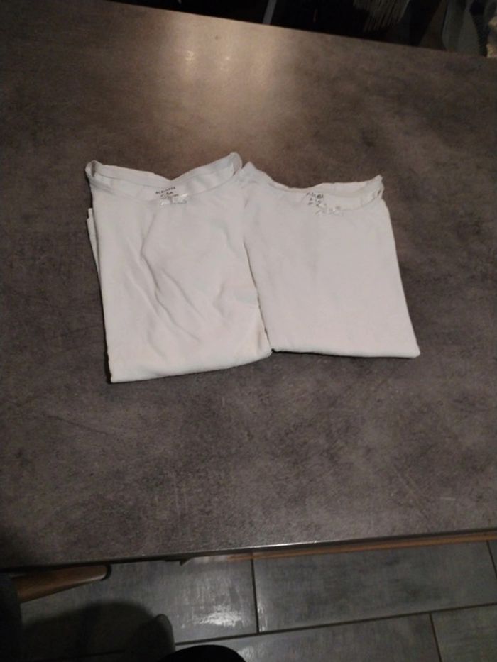 Lot de 2 maillots de corps mc 4/5 ans - photo numéro 2