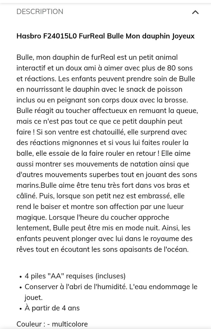 Peluche dauphin furreal - photo numéro 10