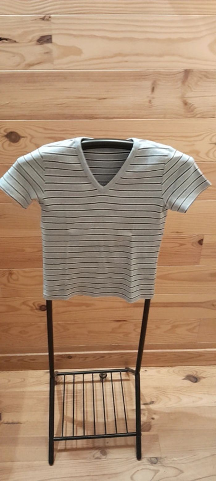 T shirt rayé 100% coton T 38/40