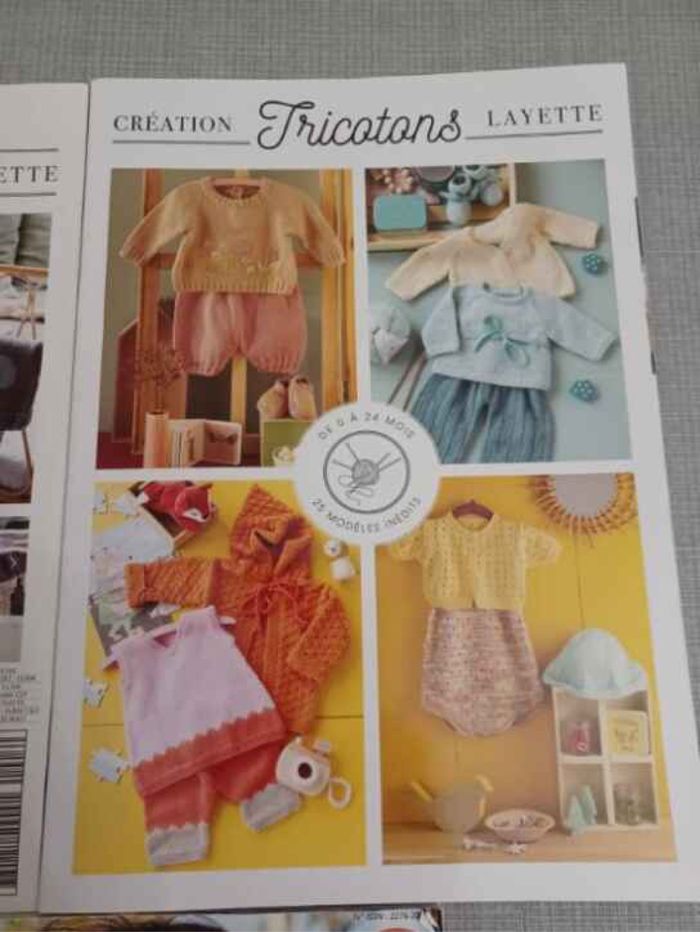 Lot livres sur le tricot le crochet - photo numéro 2