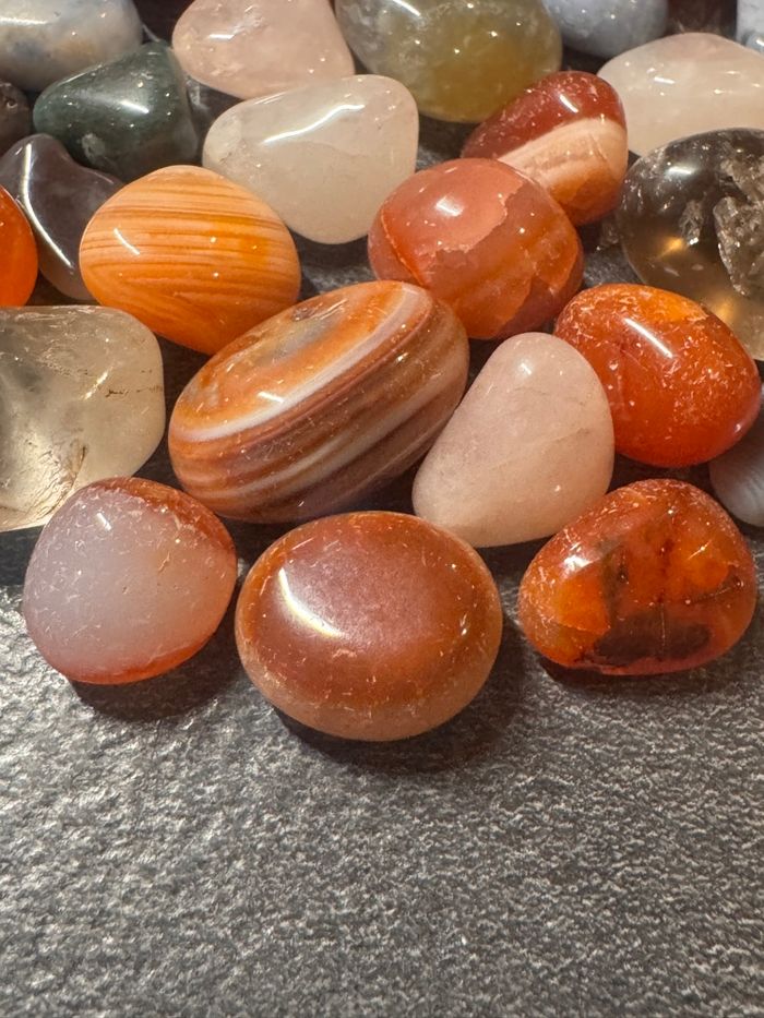 Lot de 200 g de pierres naturelles polies – Minéraux variés - photo numéro 7