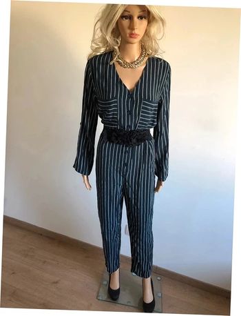 Combinaison à rayures et à manches longues Mango taille M TBE