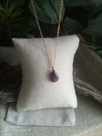 Collier pierre de grenat