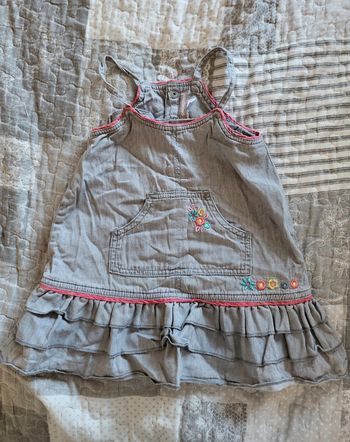 Robe d'été grise 12 mois