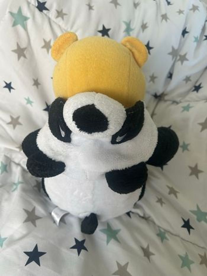 Peluche doudou Winnie costume panda 25 cm Disney - photo numéro 6