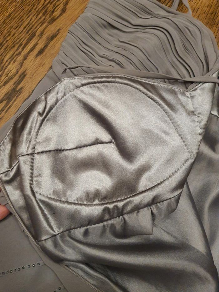 Robe de soirée gris clair Lautinel taille 4 (L) - photo numéro 17