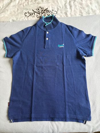 Polo Superdry bleu 