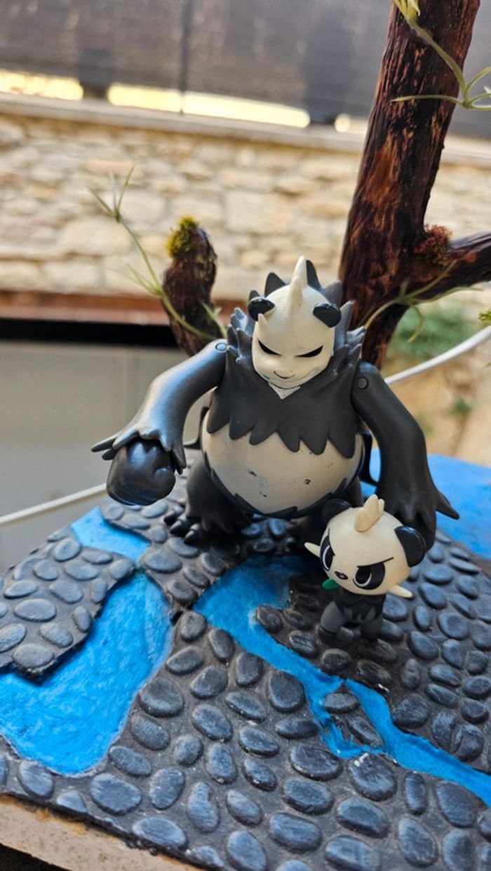 Super figurine Pokemon Nintendo Évolution Pandespiègle pandarbare - photo numéro 3