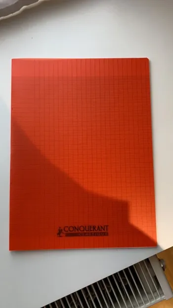 Cahier orange