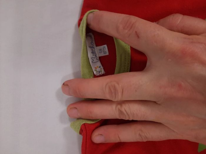 Tee shirt manches longues,  kitchoun, 6 mois - photo numéro 2