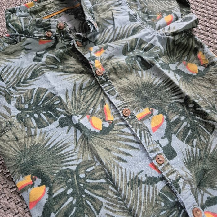 Ensemble chemisette et short "tropical" - 3 ans - photo numéro 3