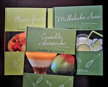 Lot de 3 livres série Carnet de cuisine