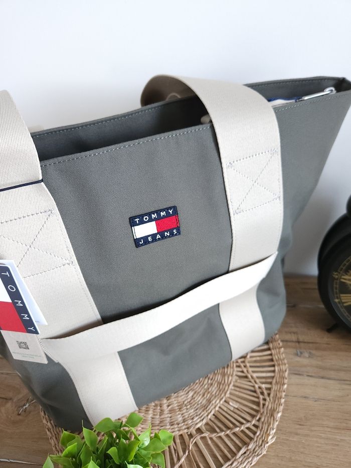 Sac Cabas Fourre-Tout Rétro Kaki Tommy Jeans - photo numéro 3