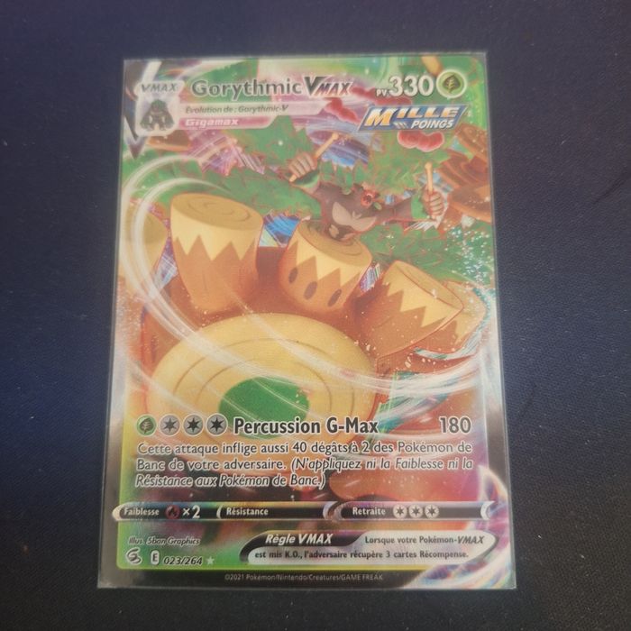 Carte Pokémon Gorythmic Vmax 023/264 ★ Poing de Fusion FR