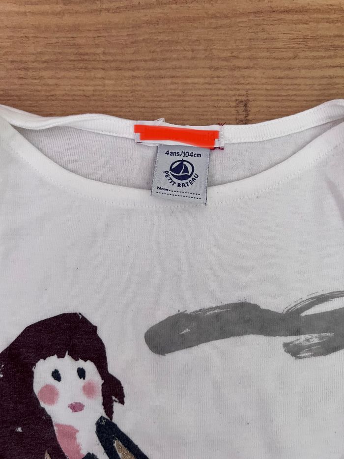 T-shirt manches longues Petit bateau 4 ans - photo numéro 2