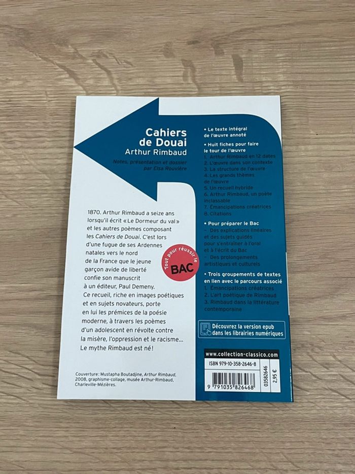 Livre Les cahiers de Douai de Rimbaud - photo numéro 2