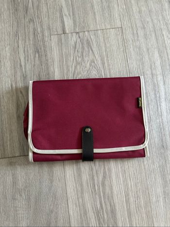 Trousse de toilette pliable bordeaux Interlude Vintage