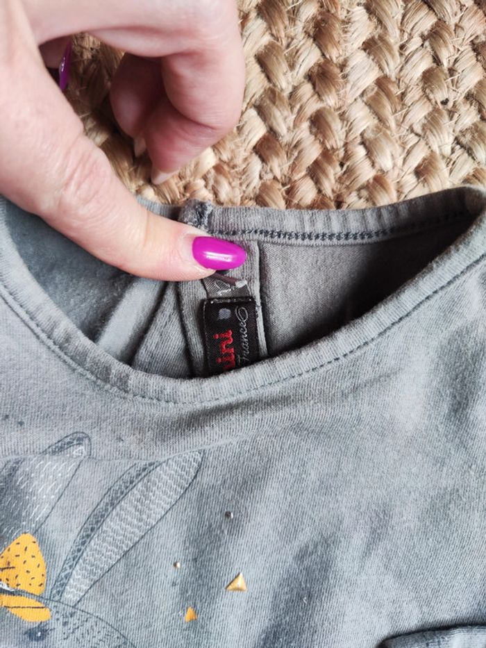 Robe grise catimini fille 12 mois ML - photo numéro 2