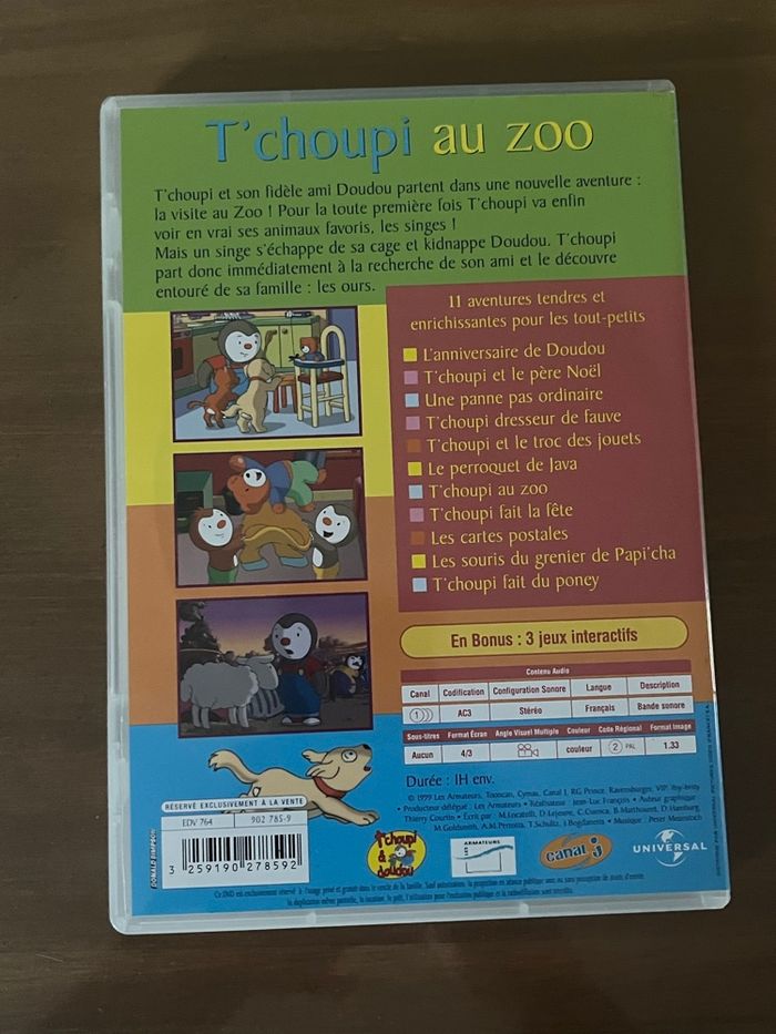 DVD Tchoupi au zoo - photo numéro 3
