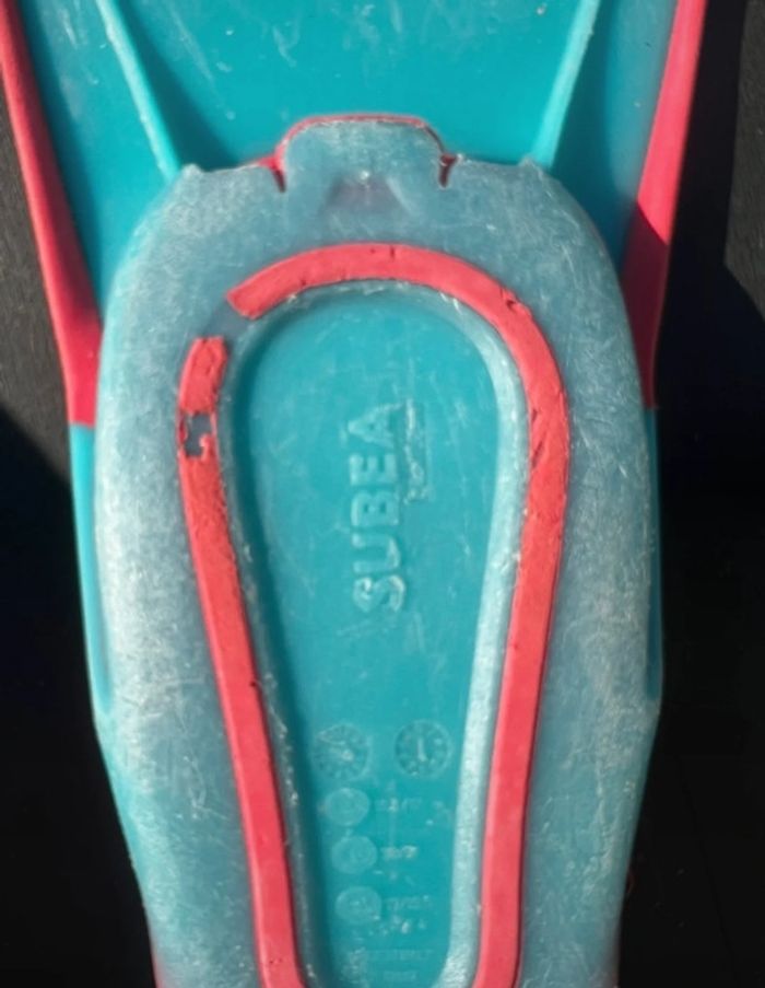 Palme enfant décathlon bleu et rose taille 30/31 - photo numéro 4