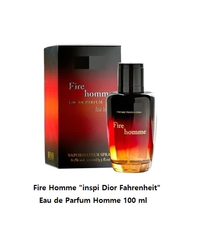 Fire Homme "inspi Dior Fahrenheit" Eau de Parfum Homme 100 ml