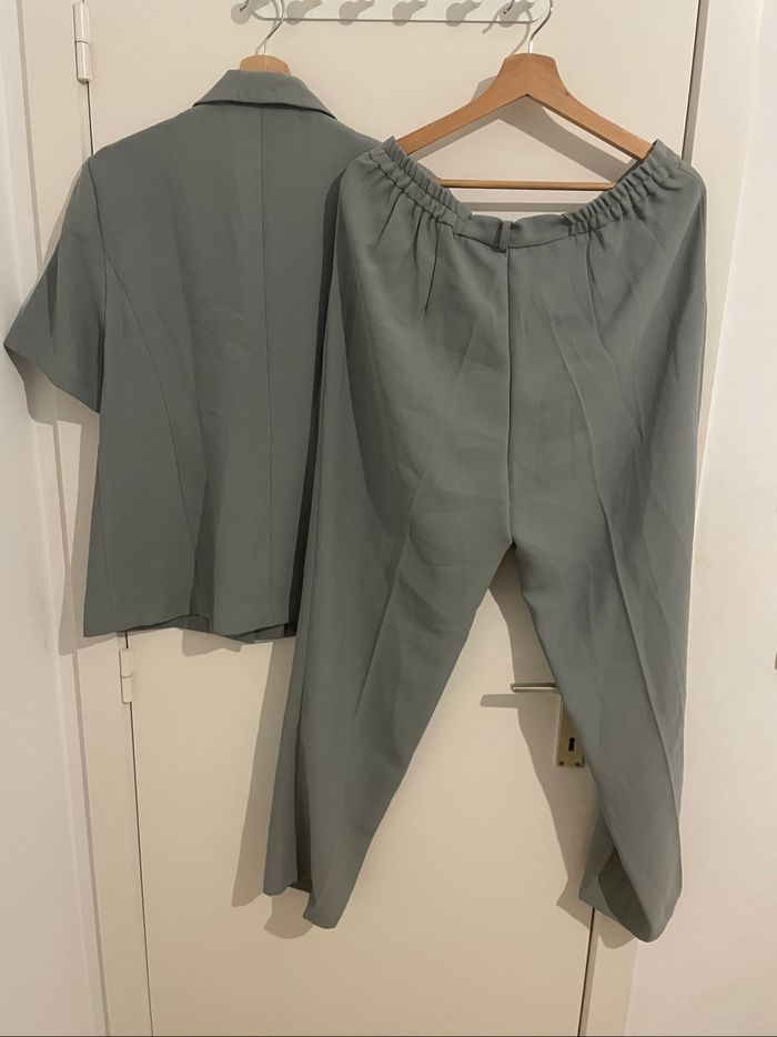 Ensemble 3 pièces femme – Veste brodée + pantalon + top - photo numéro 2