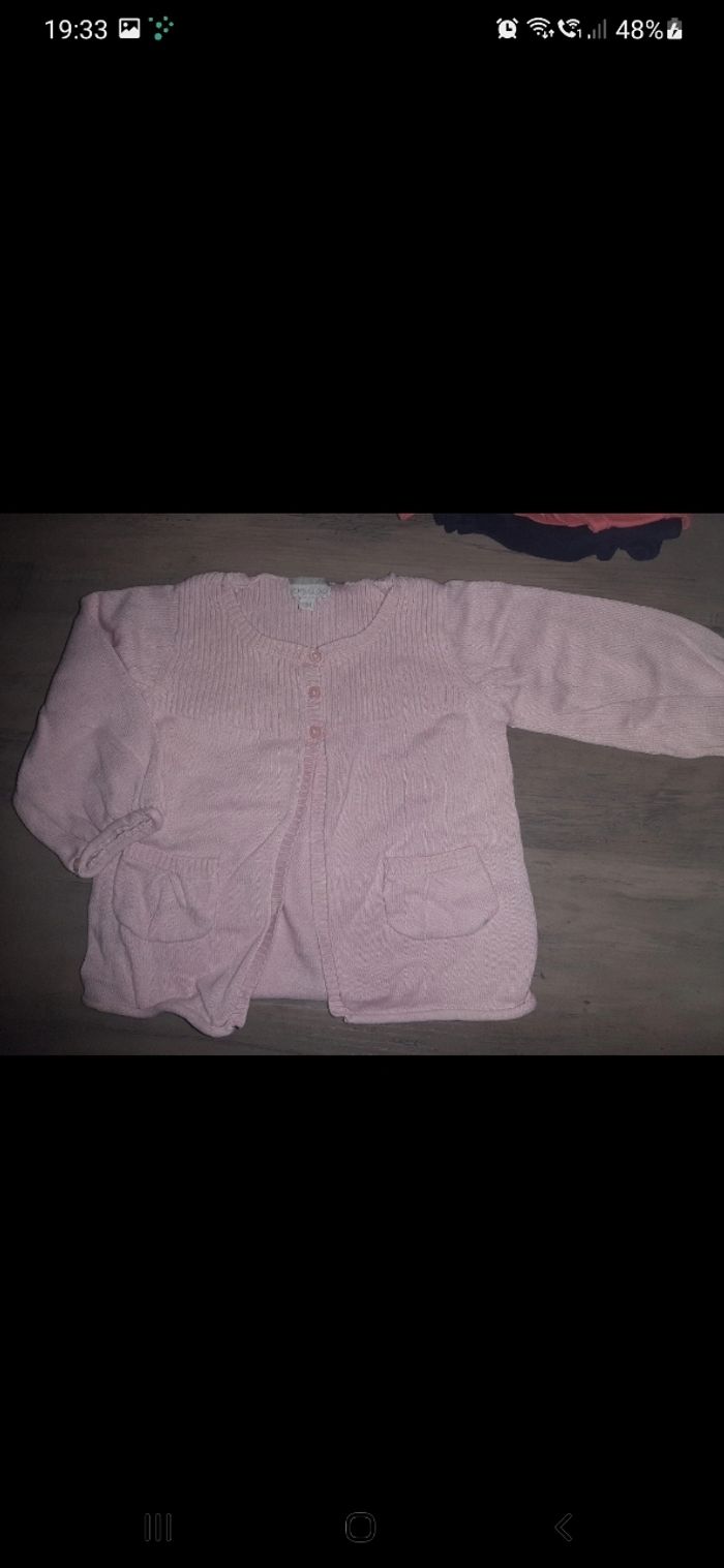 Gilet bébé fille 9 mois (c3)