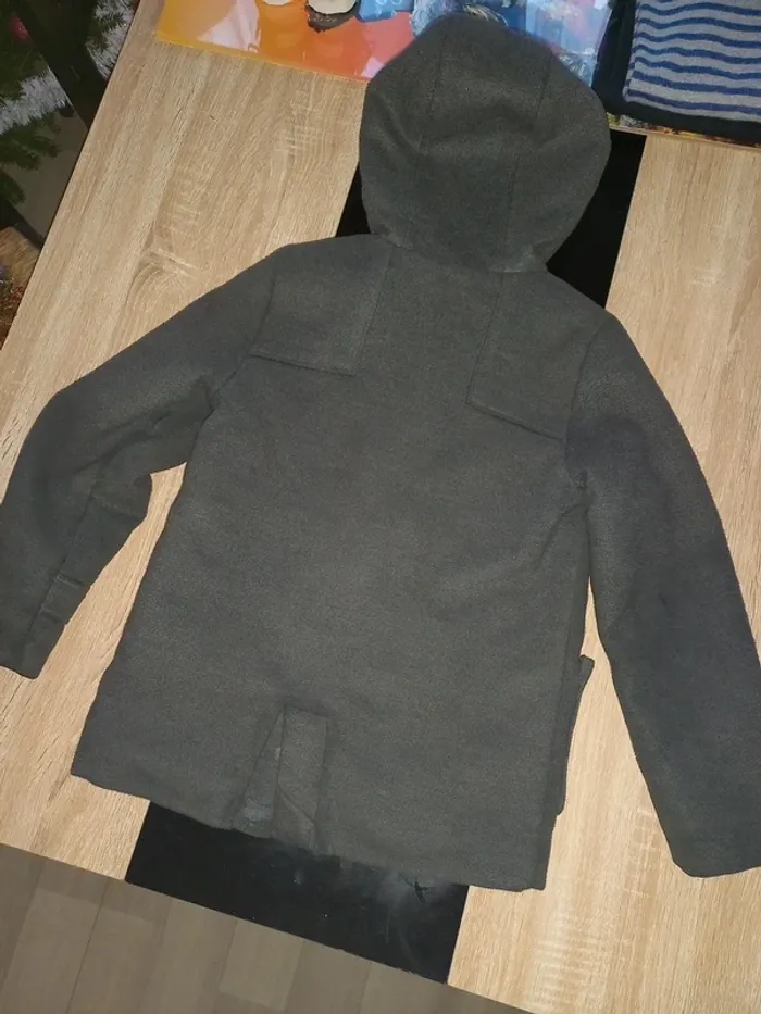 Manteau fille gris anthracite 10 ans - photo numéro 4