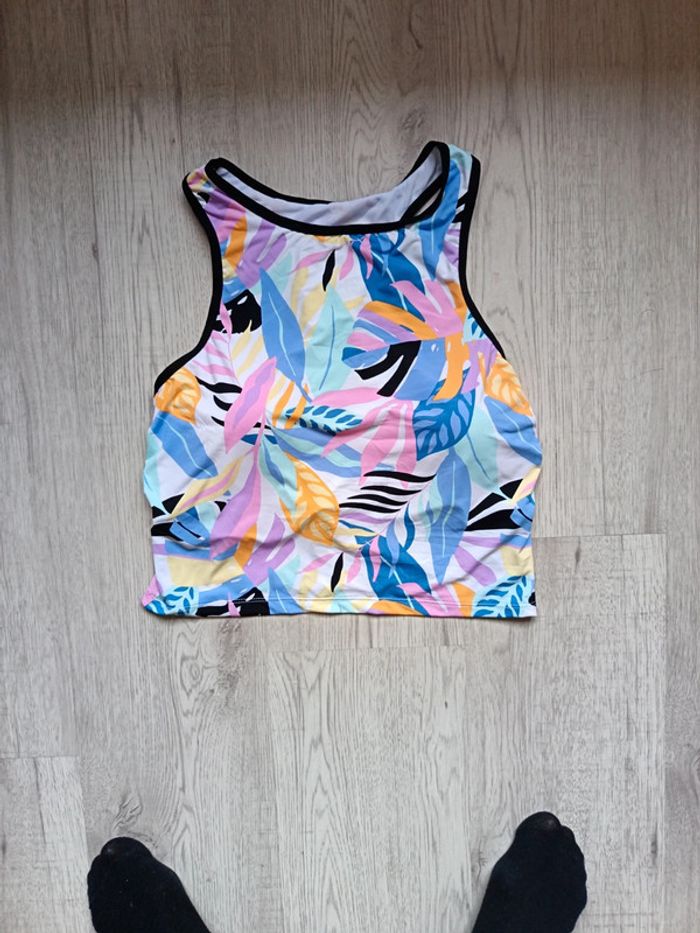 Haut bain débardeur bain maillot bain ardene swim neuf étiqueté taille  L XL 42