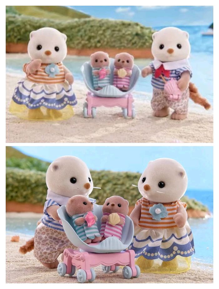 Sylvanian famille la famille loutre des mers - photo numéro 2