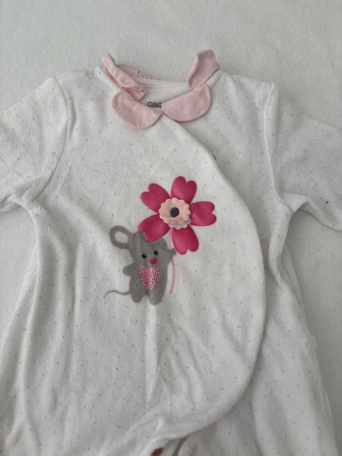 Pyjama à col souris 3 mois - photo numéro 2