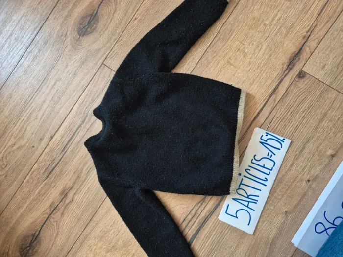 Gilet noir zippé Tape à l’Œil  2 ans / 86 cm - photo numéro 4