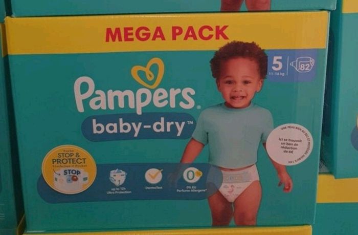 Couches pampers taille 5 164couches