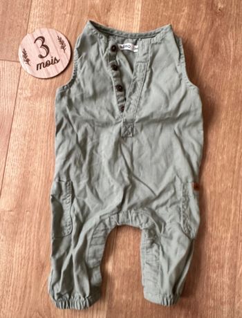 Salopette kaki 3 mois