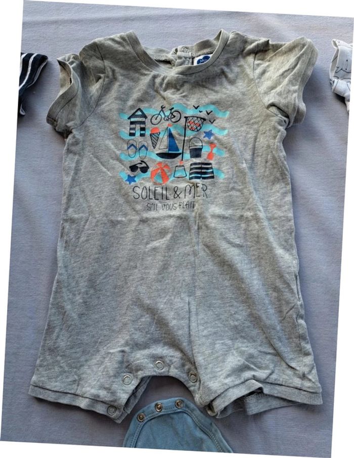 Lot été 18 mois barboteuses, shorts, body - photo numéro 4