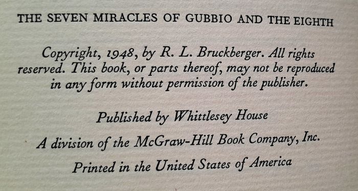 The Seven Miracles of Gubbio and the eight - Raymond Leopold Bruckberger, Dominican - photo numéro 7